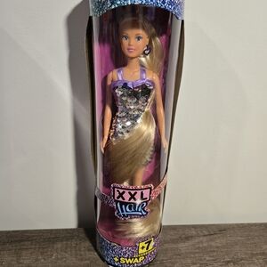 Steffi Love XXL Hair Doll with Long Blonde Hair and Sequin Dress New